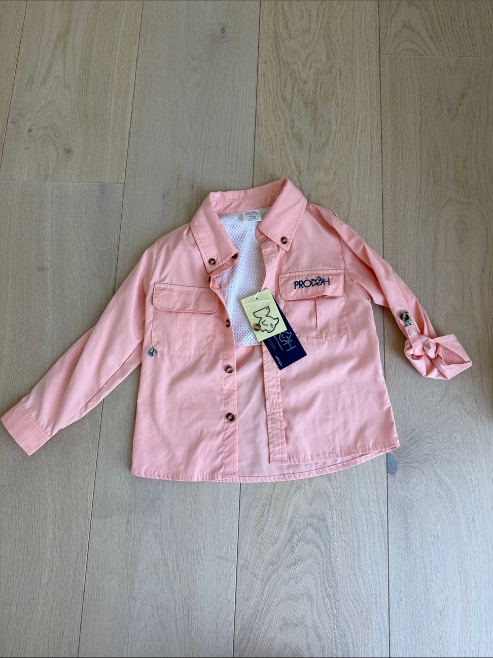 NWT 5T Prodoh Kids' Pink Lightweight Sun Shirt